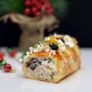 Салат в Рулете по Министерски с копченной курочкой